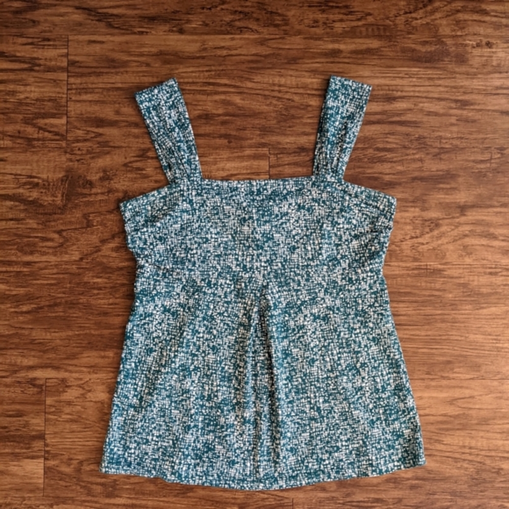 Ann Taylor Green Sleeveless Top